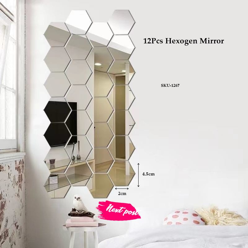 12Pcs Hexogen Mirror