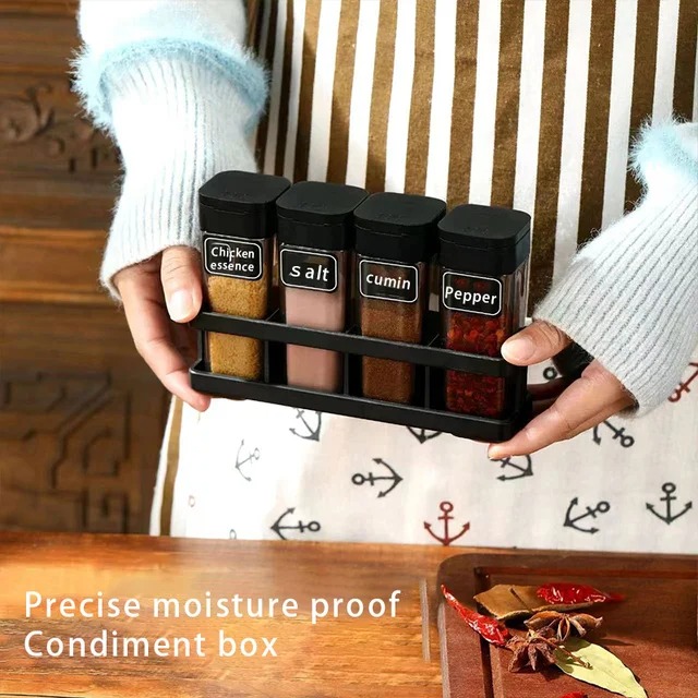 *new 4 Pieces Spice Storage Jar* *Fiber plastic*