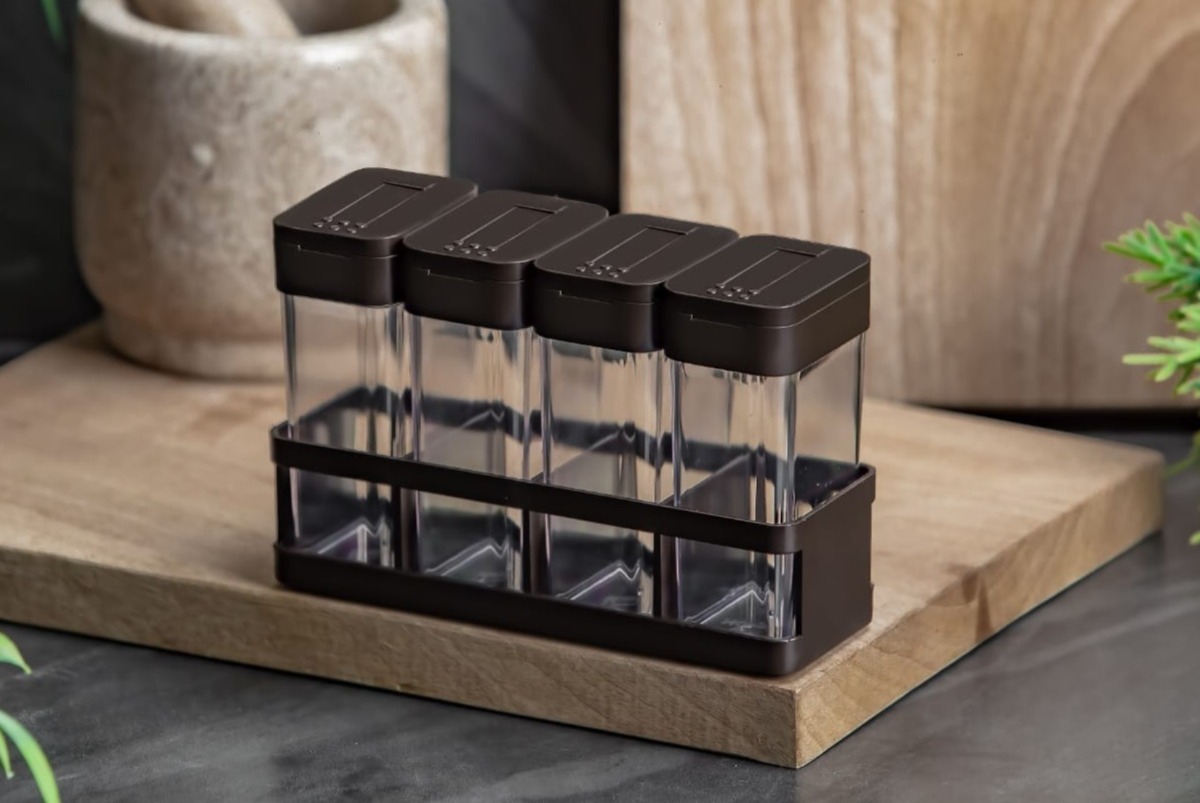 *new 4 Pieces Spice Storage Jar* *Fiber plastic*