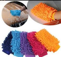 Microfiber wash gloves