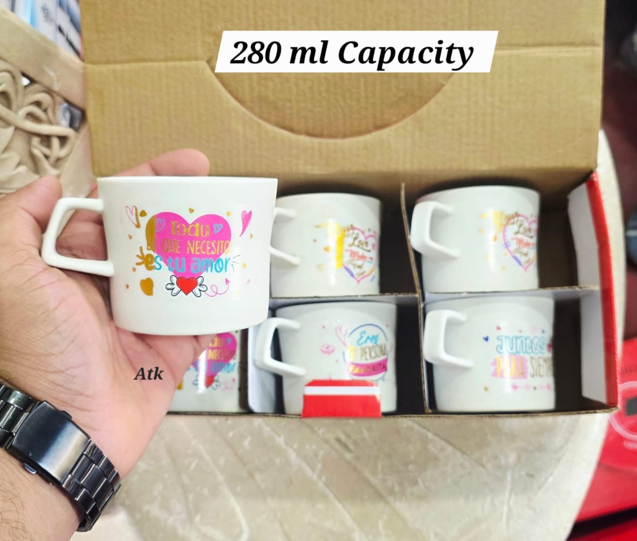 6 Pcs High Quality Ceramic Cup