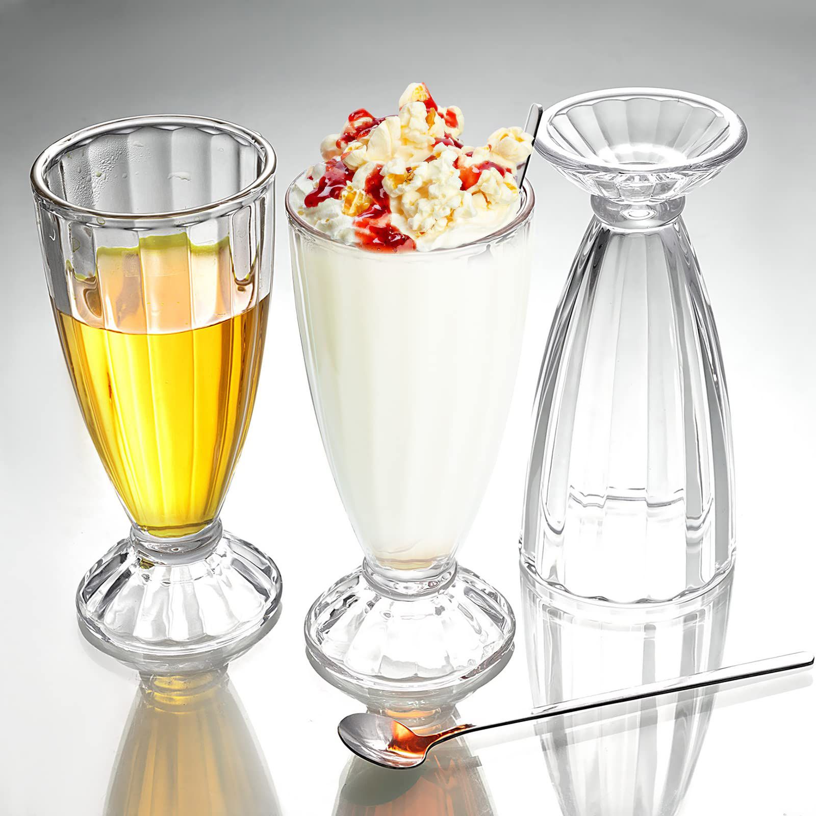 6pcs Faluda Glass Cup Only Set (330ml)