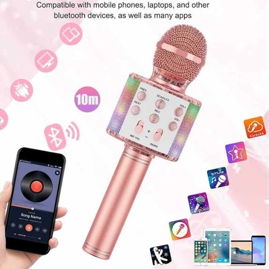 Portable Bluetooth Karaoke Microphone