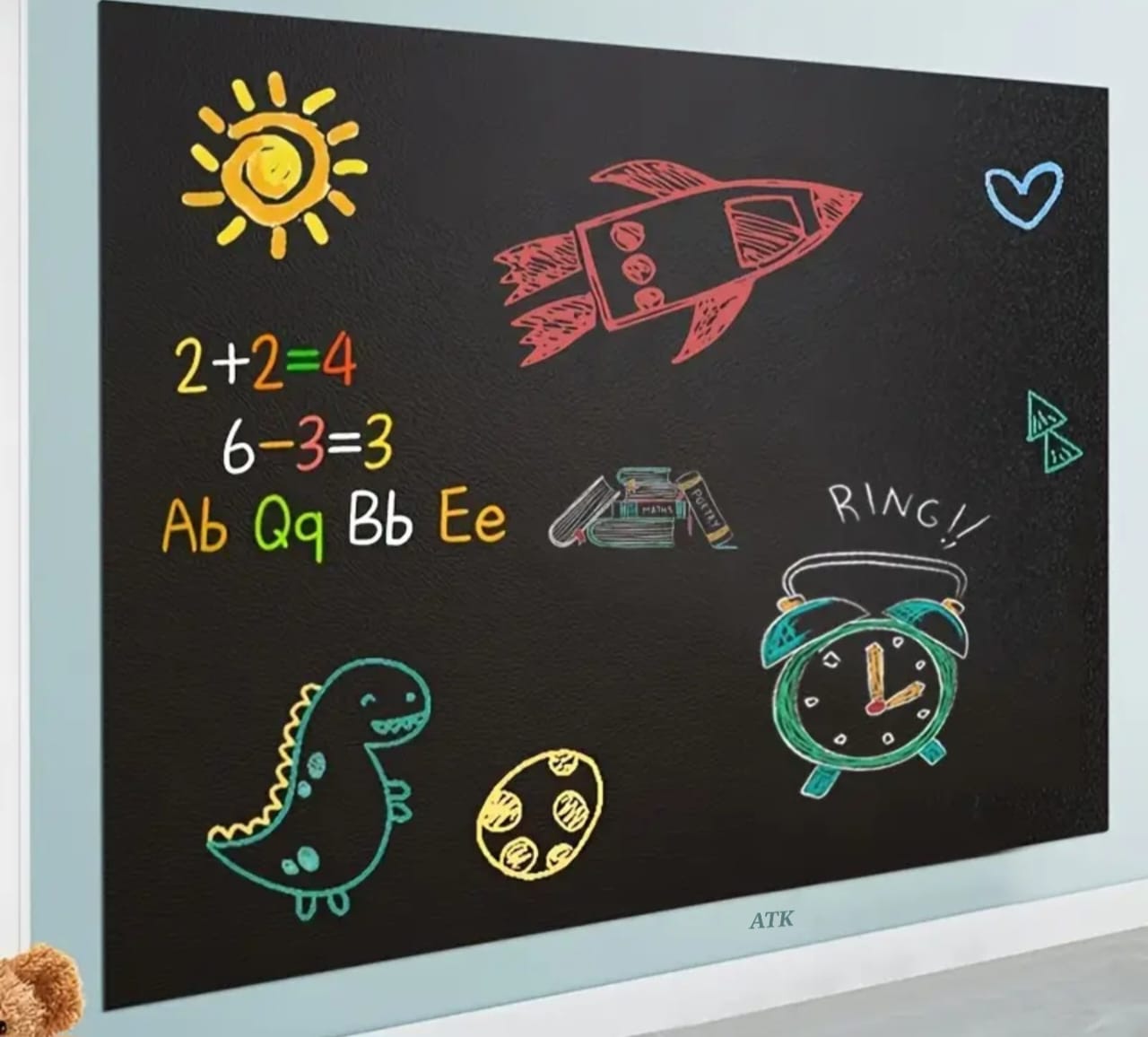 Chalk Black Board Wall Sticker  60 * 200 Cm [ 1st Quality ]