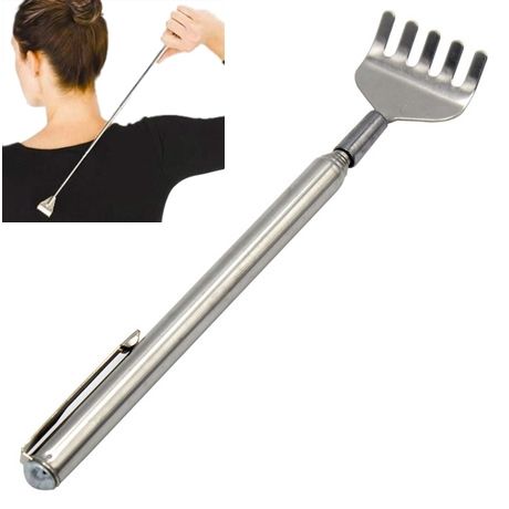 Steel expandable back scratcher