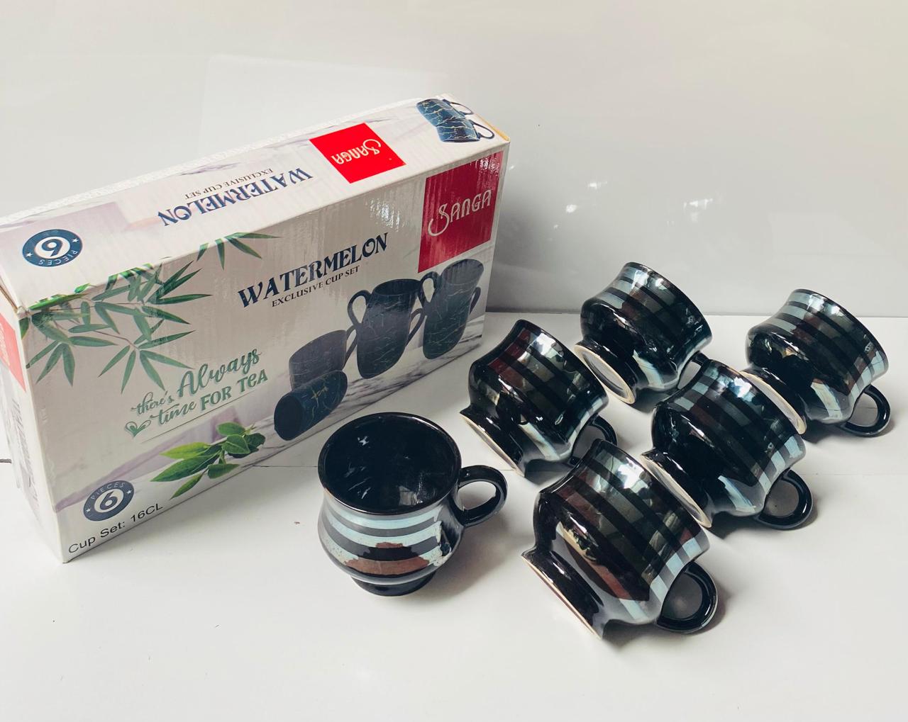 Ceramic 6 pcs Sanga / Mona cup only mix designs 1/