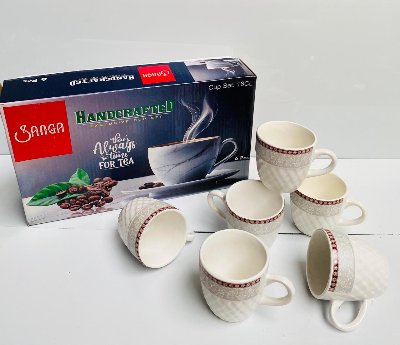 Ceramic 6 pcs Sanga / Mona cup only mix designs =