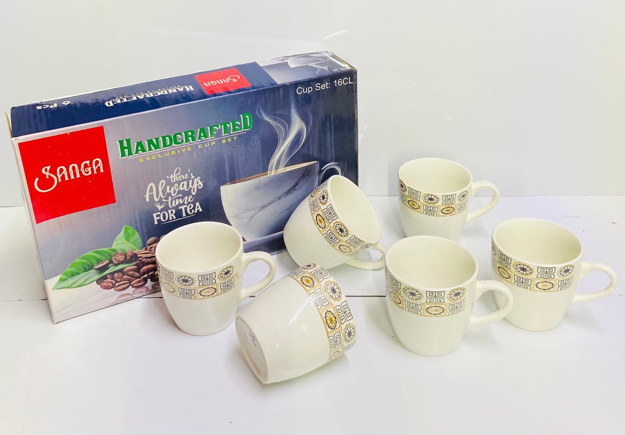 Ceramic 6 pcs Sanga / Mona cup only mix designs =